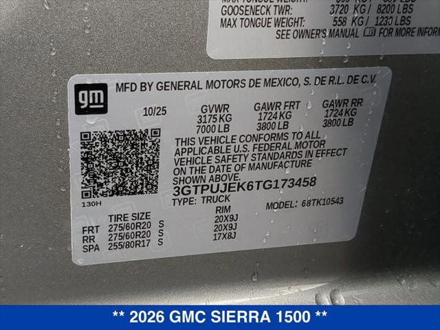 2026 GMC Sierra 1500 Crew Cab, Short Bed, Elevation, 4WD