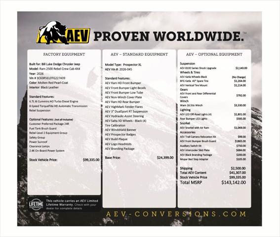 2026 RAM Ram 2500 RAM 2500 REBEL CREW CAB 4X4 64 BOX 2026 RAM Ram 2500 RAM 2500 REBEL CREW CAB 4X4 64 BOX