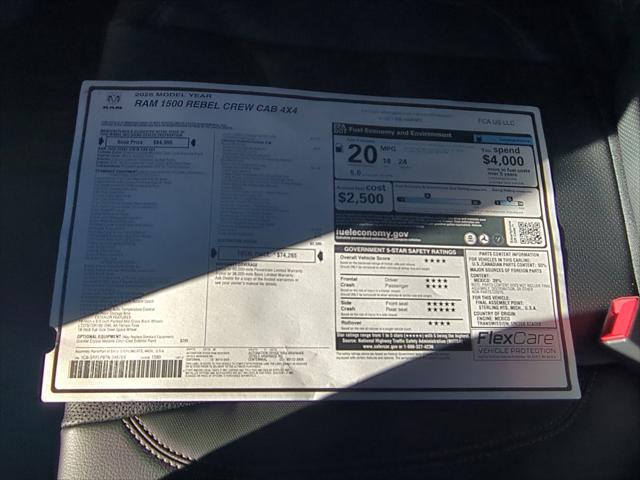 2026 Ram 1500 Rebel Crew Cab 4x4 57 Box