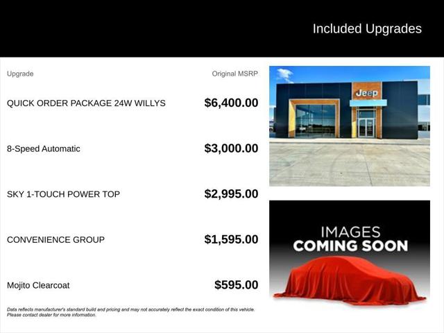 2026 Jeep Wrangler WRANGLER 4-DOOR WILLYS 2026 Jeep Wrangler WRANGLER 4-DOOR WILLYS