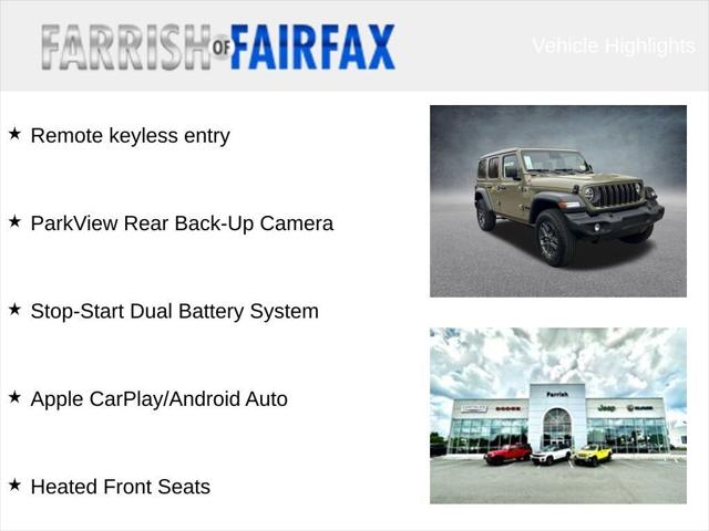 2026 Jeep Wrangler WRANGLER 4-DOOR SPORT S 2026 Jeep Wrangler WRANGLER 4-DOOR SPORT S