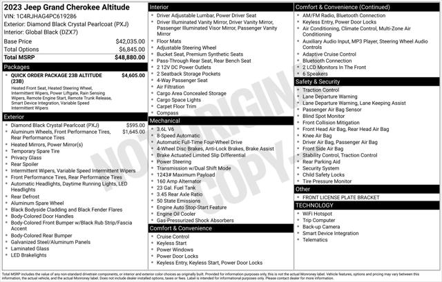 2023 Jeep Grand Cherokee Altitude 4x4