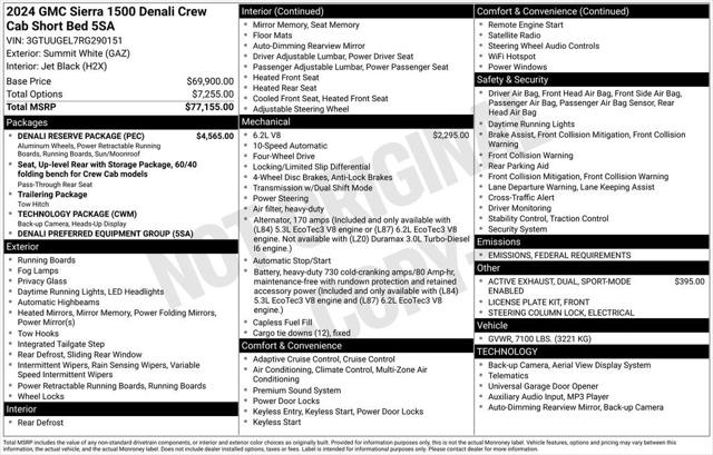 2024 GMC Sierra 1500 4WD Crew Cab Short Box Denali 2024 GMC Sierra 1500 4WD Crew Cab Short Box Denali