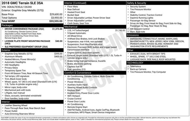 2018 GMC Terrain SLE 2018 GMC Terrain SLE