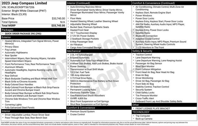 2023 Jeep Compass Limited 4x4 2023 Jeep Compass Limited 4x4