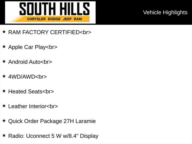 2022 RAM 1500 Laramie Crew Cab 4x4 57 Box 2022 RAM 1500 Laramie Crew Cab 4x4 57 Box