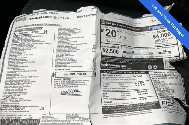 2026 Jeep Wrangler Sport S