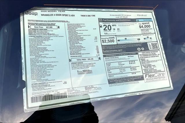 2026 Jeep Wrangler Sport S
