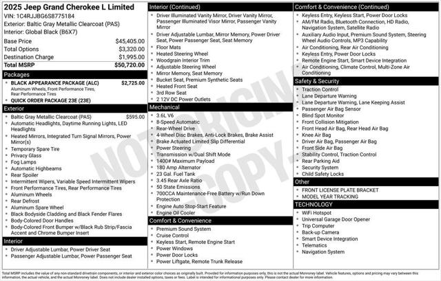 2025 Jeep Grand Cherokee L Limited 4x2