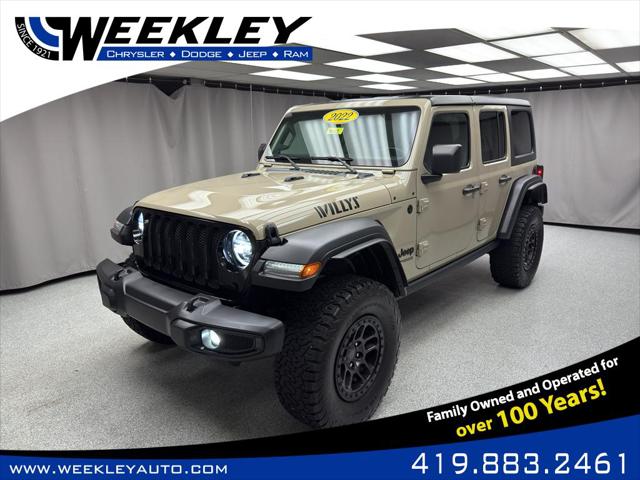 2022 Jeep Wrangler Unlimited Willys 4x4 2022 Jeep Wrangler Unlimited Willys 4x4