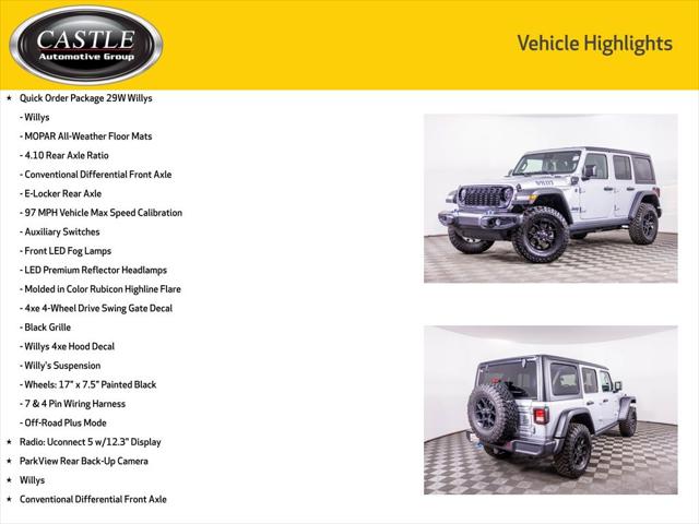 2024 Jeep Wrangler 4xe Willys 4xe 2024 Jeep Wrangler 4xe Willys 4xe