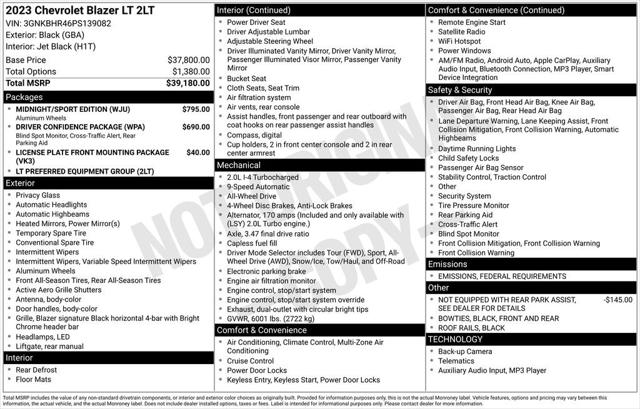 2023 Chevrolet Blazer AWD 2LT