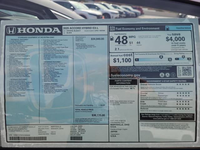 2025 Honda Accord Sedan EX-L