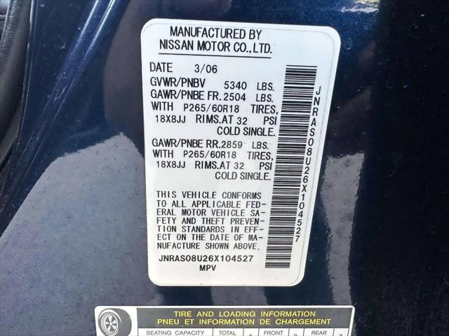 2006 INFINITI FX35 FX35