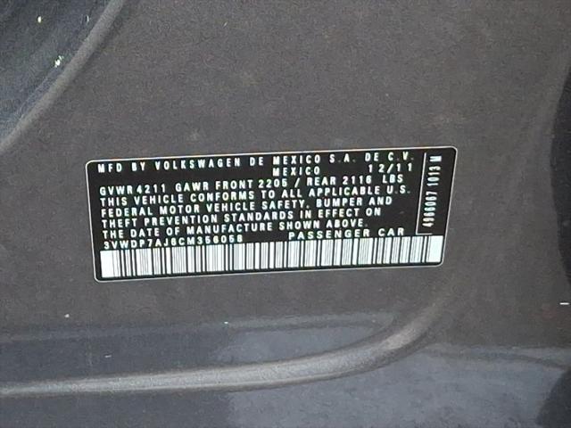 2012 Volkswagen Jetta 2.5L SE
