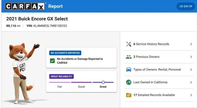 2021 Buick Encore GX AWD Select