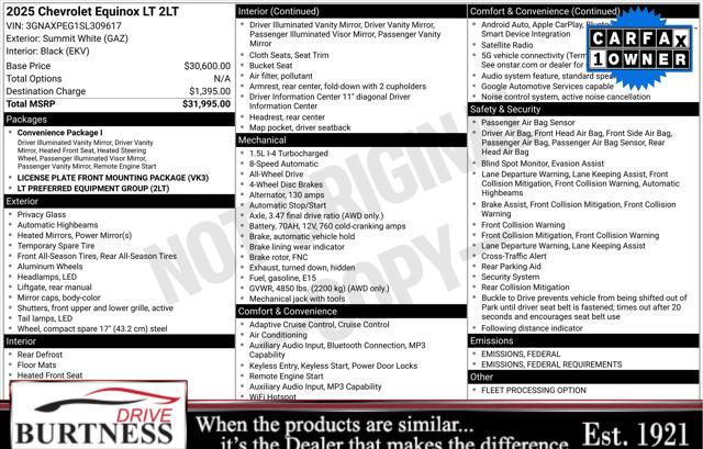 2025 Chevrolet Equinox AWD LT 2025 Chevrolet Equinox AWD LT