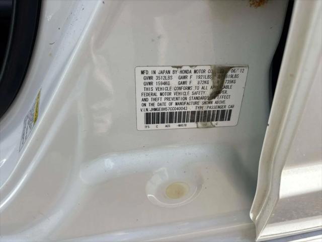 2012 Honda Fit Sport