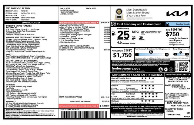 2023 Kia Sorento SX 2023 Kia Sorento SX