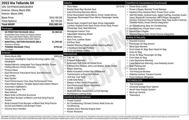 2022 Kia Telluride SX