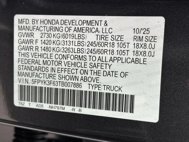 2026 Honda Ridgeline TrailSport