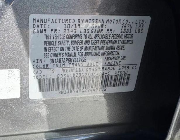 2019 Nissan Sentra SV