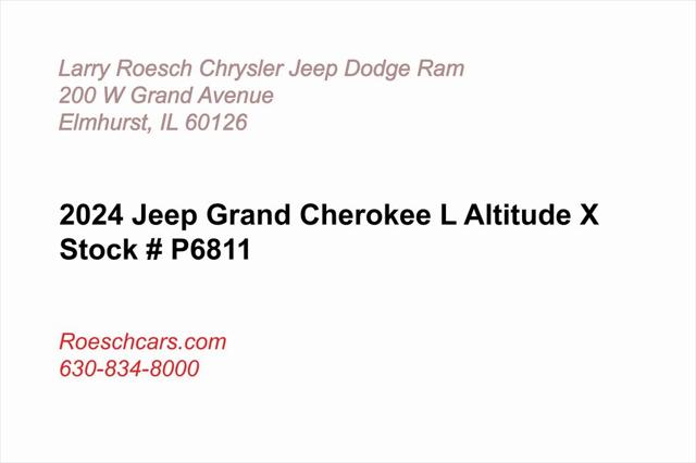 2024 Jeep Grand Cherokee L Altitude X 4x4 2024 Jeep Grand Cherokee L Altitude X 4x4