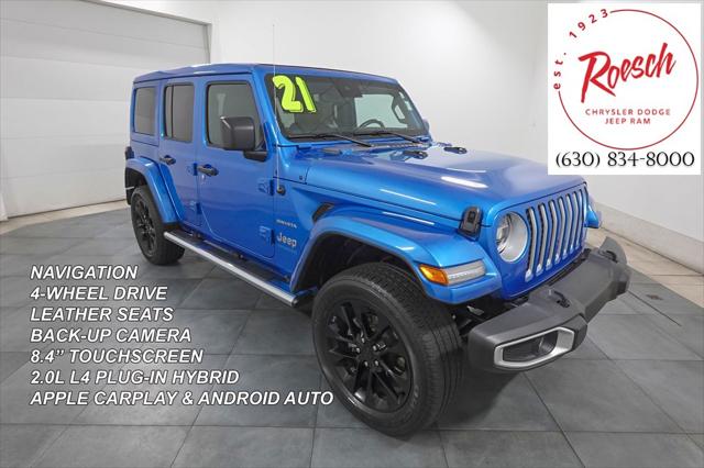 2021 Jeep Wrangler 4xe Unlimited Sahara 4x4 2021 Jeep Wrangler 4xe Unlimited Sahara 4x4