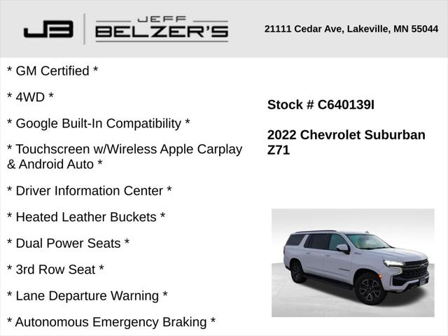 2022 Chevrolet Suburban 4WD Z71 2022 Chevrolet Suburban 4WD Z71