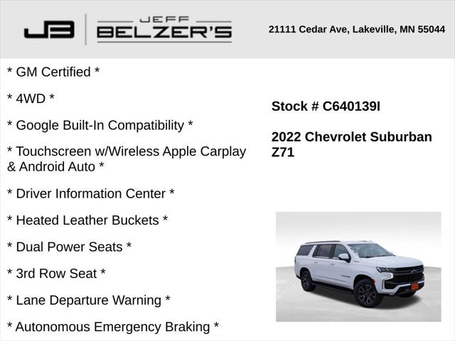 2022 Chevrolet Suburban 4WD Z71 2022 Chevrolet Suburban 4WD Z71