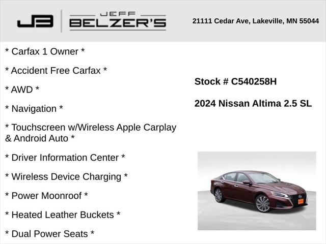 2024 Nissan Altima SL Intelligent AWD 2024 Nissan Altima SL Intelligent AWD