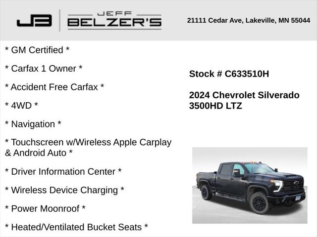 2024 Chevrolet Silverado 3500HD 4WD Crew Cab Standard Bed LTZ