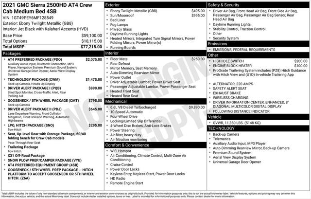 2021 GMC Sierra 2500HD AT4