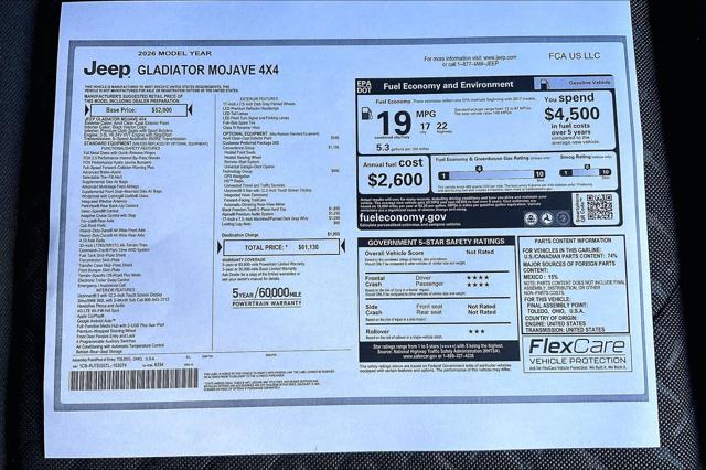 2026 Jeep Gladiator Sport