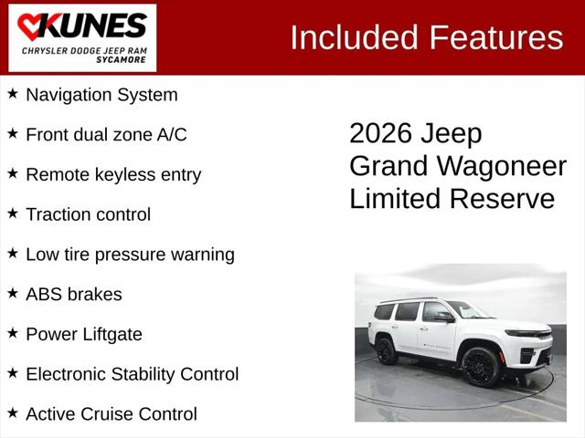 2026 Wagoneer Grand Wagoneer GRAND WAGONEER LIMITED RESERVE 4X4