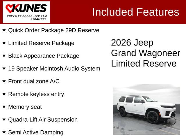 2026 Wagoneer Grand Wagoneer GRAND WAGONEER LIMITED RESERVE 4X4