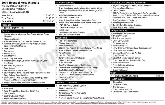 2019 Hyundai Kona Ultimate 2019 Hyundai Kona Ultimate