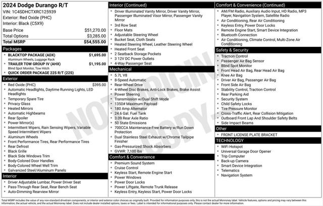 2024 Dodge Durango R/T RWD 2024 Dodge Durango R/T RWD