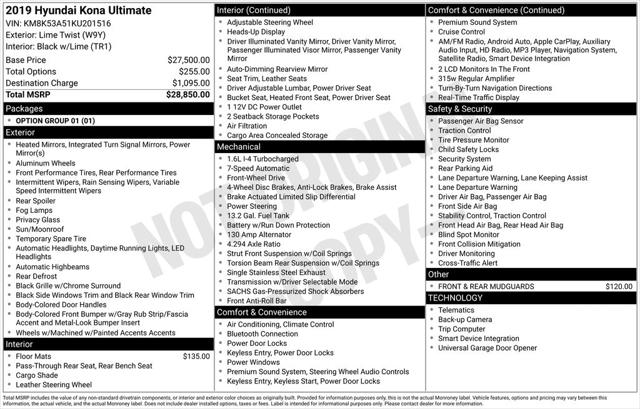 2019 Hyundai Kona Ultimate 2019 Hyundai Kona Ultimate