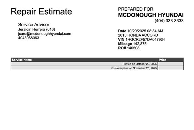 2013 Honda Accord Sport 2013 Honda Accord Sport