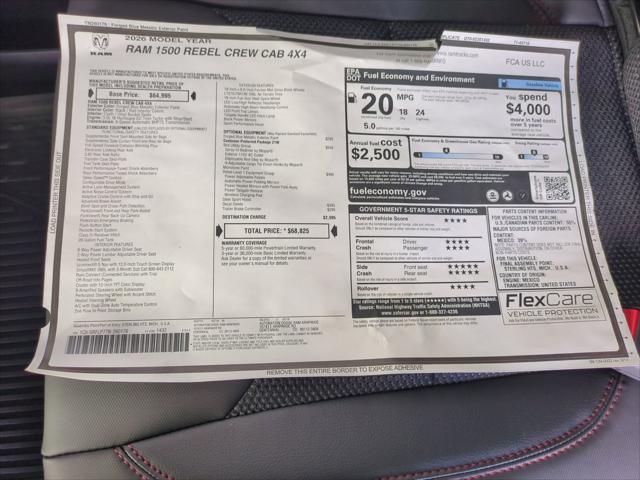 2026 Ram 1500 Rebel Crew Cab 4x4 5'7" Box