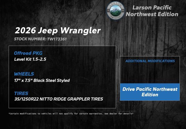 2026 Jeep Wrangler WRANGLER 4-DOOR SPORT