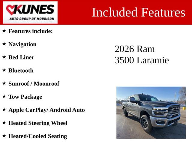 2026 RAM Ram 3500 RAM 3500 LARAMIE CREW CAB 4X4 64 BOX