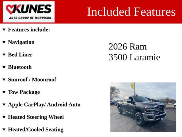 2026 RAM Ram 3500 RAM 3500 LARAMIE CREW CAB 4X4 64 BOX 2026 RAM Ram 3500 RAM 3500 LARAMIE CREW CAB 4X4 64 BOX