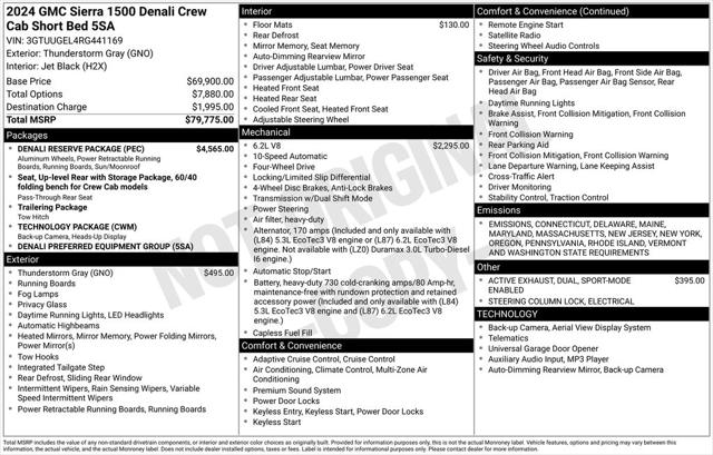 2024 GMC Sierra 1500 4WD Crew Cab Short Box Denali 2024 GMC Sierra 1500 4WD Crew Cab Short Box Denali