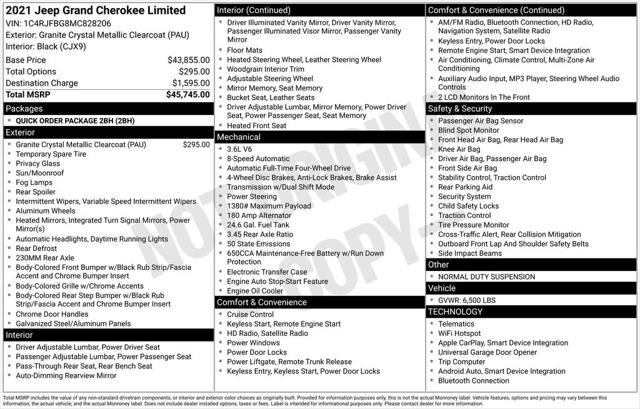 2021 Jeep Grand Cherokee Limited 4x4