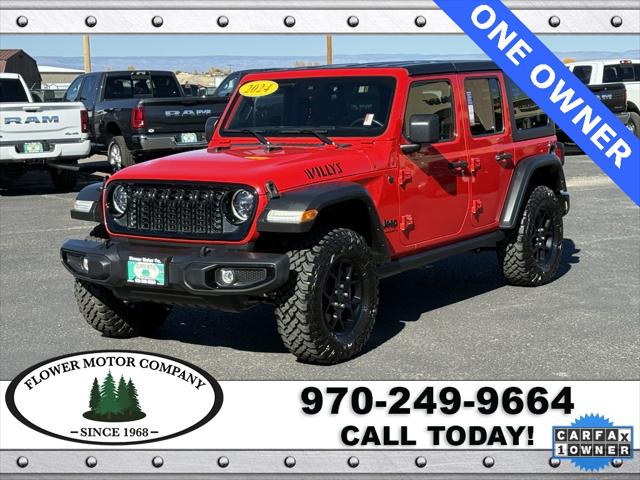 2024 Jeep Wrangler 4-Door Willys 4x4 2024 Jeep Wrangler 4-Door Willys 4x4