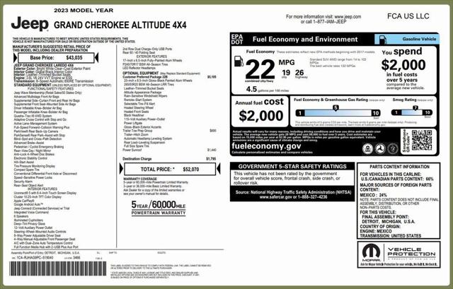 2023 Jeep Grand Cherokee Altitude 4x4 2023 Jeep Grand Cherokee Altitude 4x4