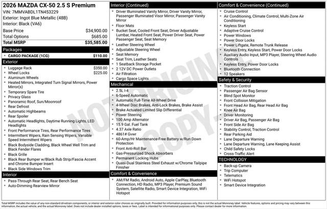 2026 Mazda CX-50 2.5 S Premium