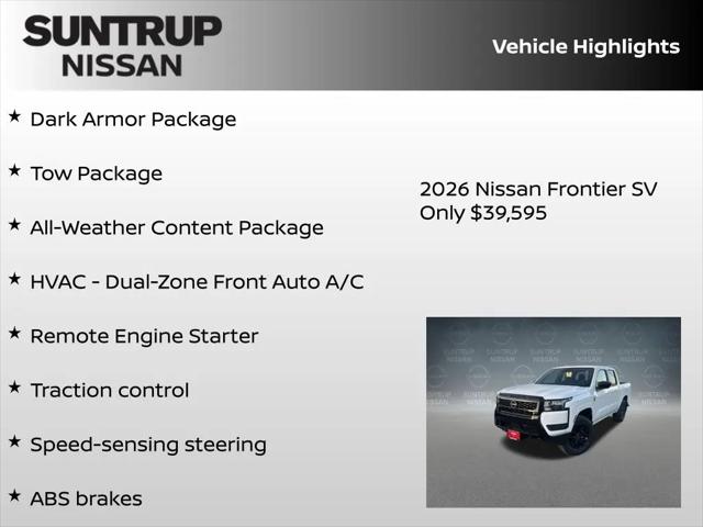 2026 Nissan Frontier Crew Cab SV 4x4